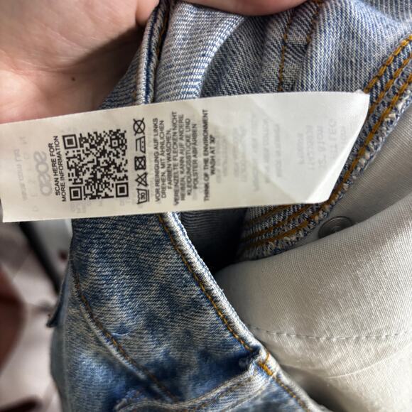 ASOS Design Double Knee Denim Baggy Jeans Worker Pants W 32" L 32" Like New - Picture 4 of 16